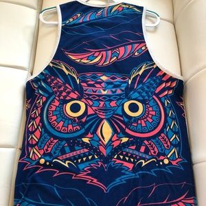 mens owl tank